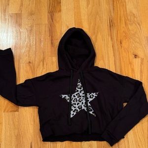 PixieLane Star Cropped Sweatshirt